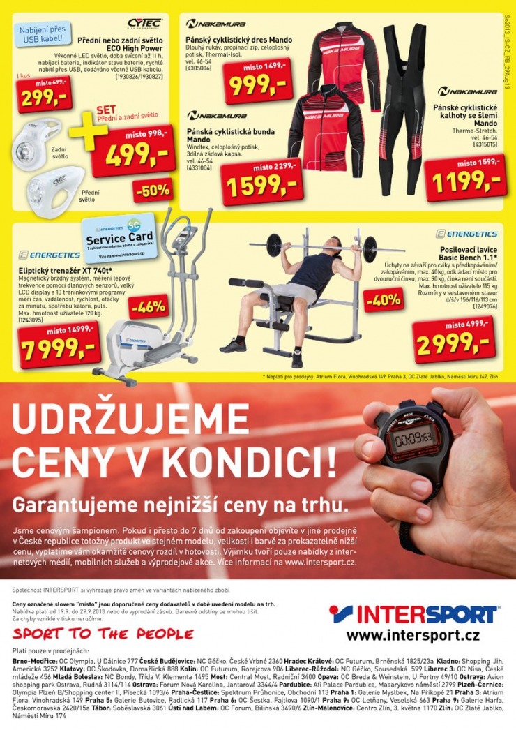 leták Intersport Aktuální leták od 19.9.2013 strana 1 leták Intersport Aktuální leták od 19.9.2013 strana 1