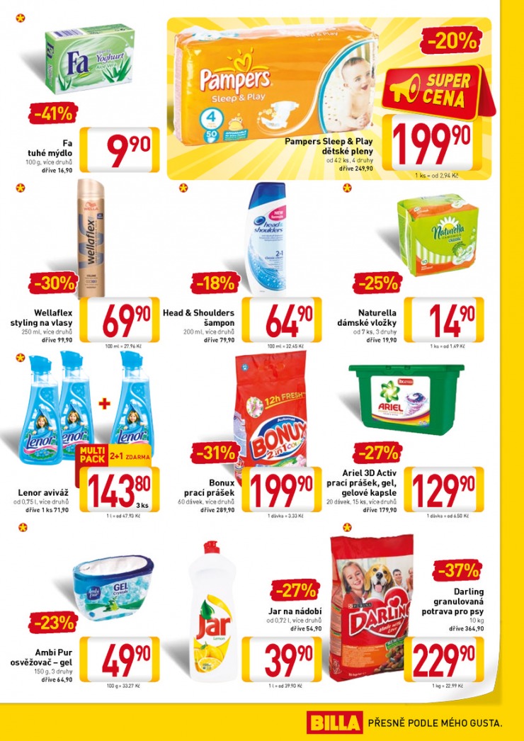 leták Billa velký od 25.9.2013 strana 1 leták Billa velký od 25.9.2013 strana 1