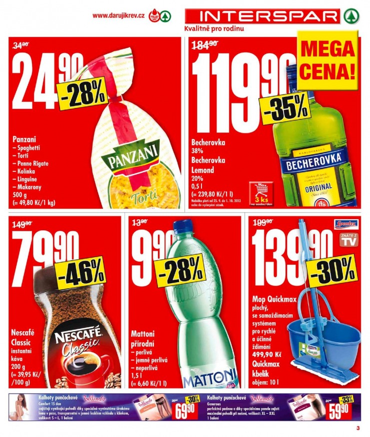 leták Interspar Akční nabídka od 25.9.2013 strana 1 leták Interspar Akční nabídka od 25.9.2013 strana 1