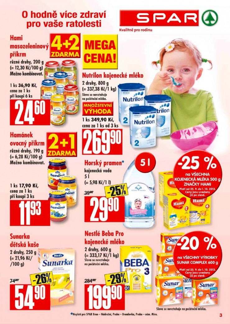 leták Interspar nabídka Spar od 25.9.2013 strana 1 leták Interspar nabídka Spar od 25.9.2013 strana 1