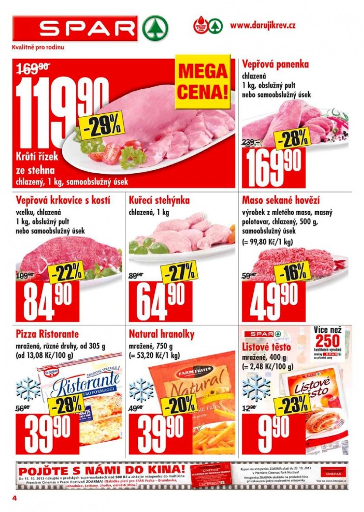 letk Interspar nabdka Spar od 25.9.2013 strana 1