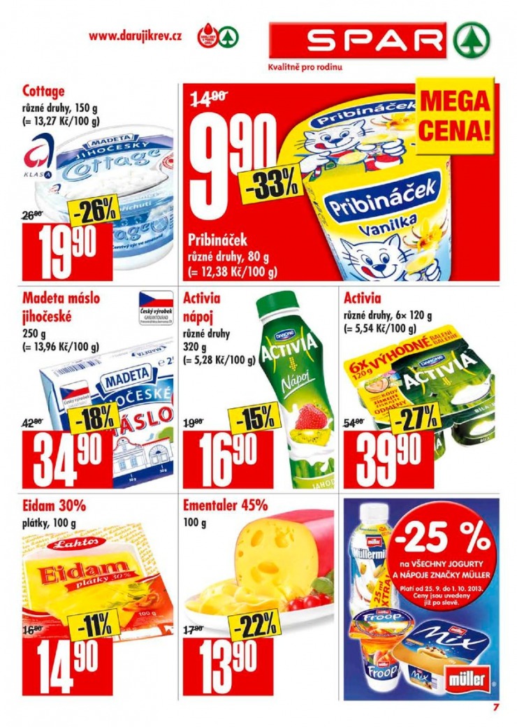 leták Interspar nabídka Spar od 25.9.2013 strana 1 leták Interspar nabídka Spar od 25.9.2013 strana 1