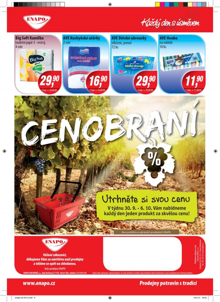 leták Enapo Akční leták od 25.9.2013 strana 1 leták Enapo Akční leták od 25.9.2013 strana 1
