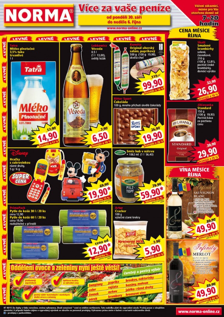 letk Norma Aktuln letk od 30.9.2013 strana 1