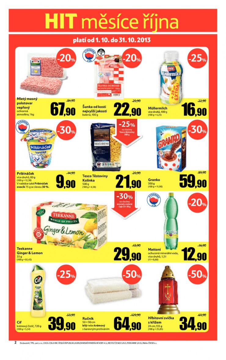 leták Tesco supermarkety od 2.10.2013 strana 1 leták Tesco supermarkety od 2.10.2013 strana 1