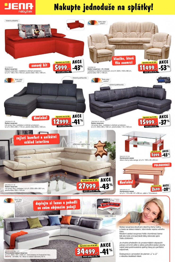 leták Jena nábytek Aktuální leták od 1.10.2013 strana 1 leták Jena nábytek Aktuální leták od 1.10.2013 strana 1