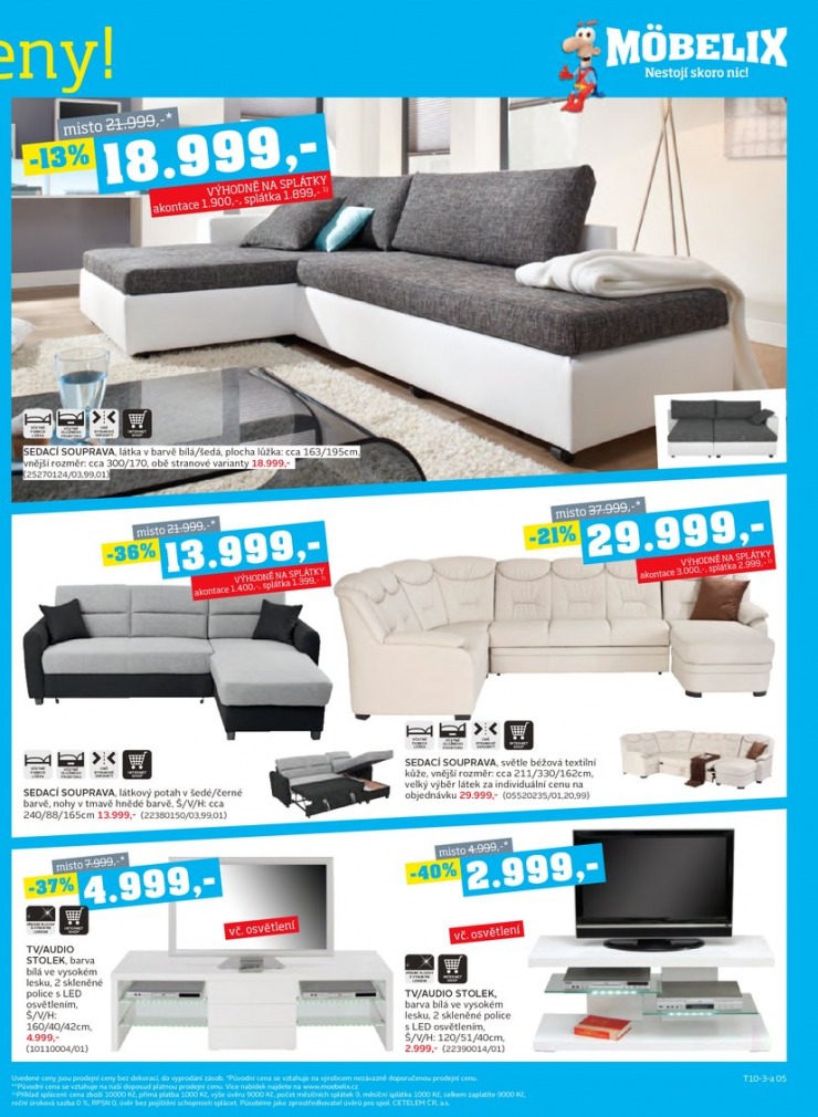 let�k Mobelix Aktu�ln� prospekt od 1.10.2013 strana 1