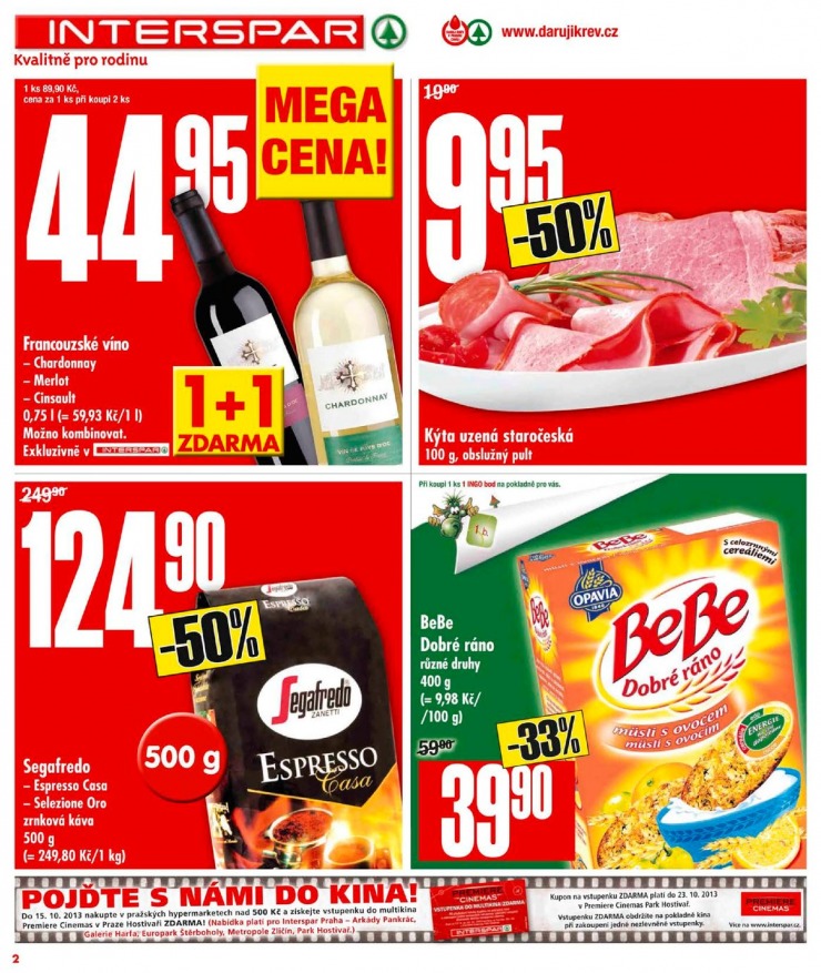 leták Interspar Akční nabídka od 2.10.2013 strana 1 leták Interspar Akční nabídka od 2.10.2013 strana 1