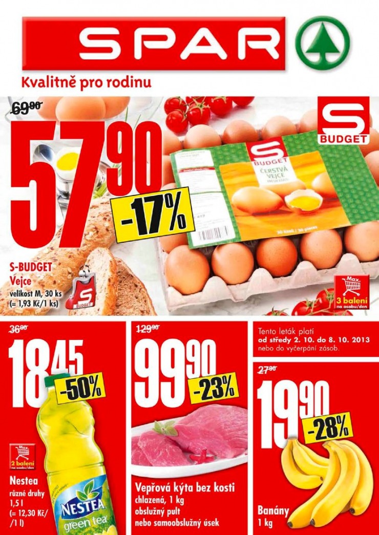 letk Interspar nabdka Spar od 2.10.2013 strana 1