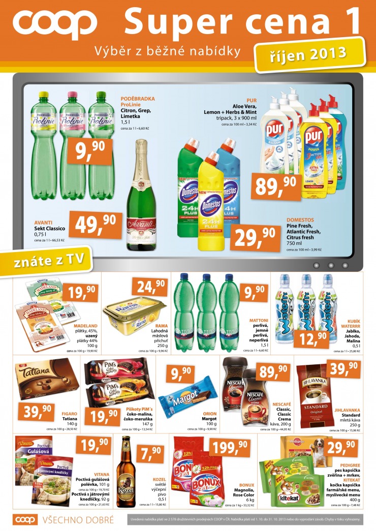 letk COOP Super cena od 1.10.2013 strana 1