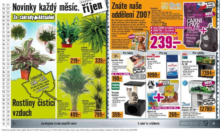 let�k Hornbach Aktu�ln� let�k od 1.10.2013 strana 1