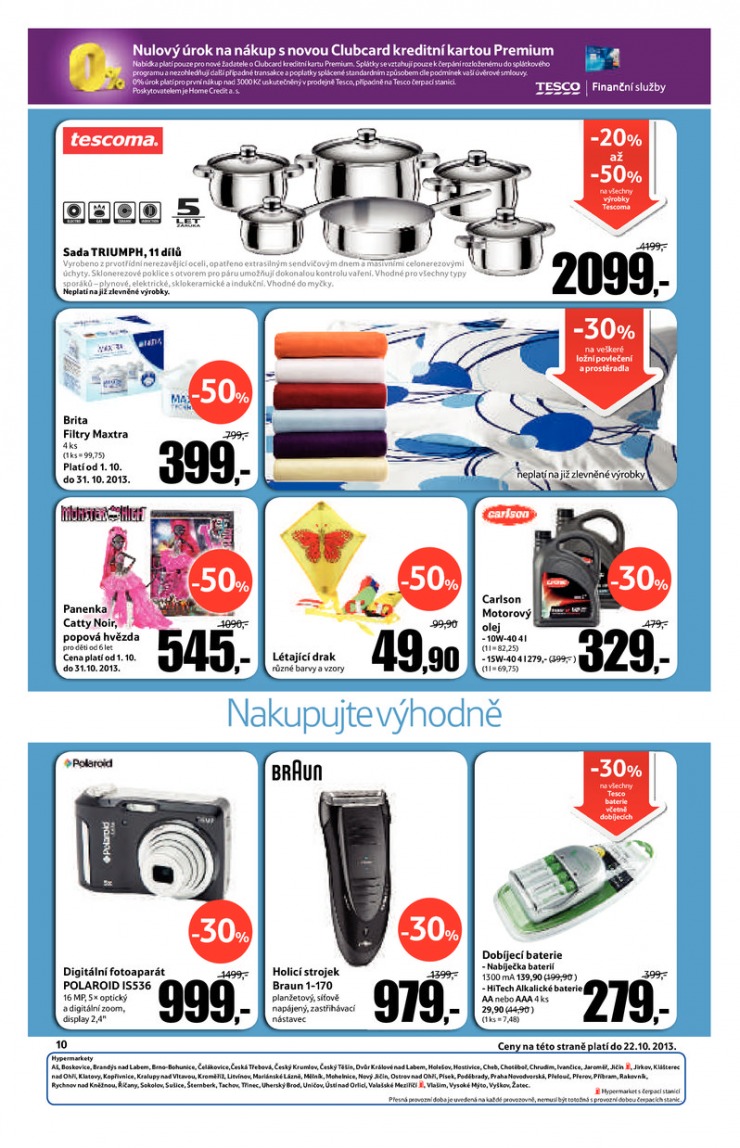 leták Tesco malé hypermarkety od 9.10.2013 strana 1 leták Tesco malé hypermarkety od 9.10.2013 strana 1
