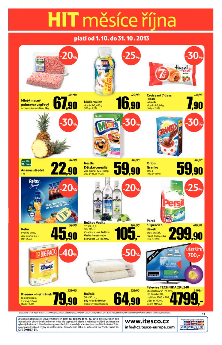 leták Tesco malé hypermarkety od 9.10.2013 strana 1 leták Tesco malé hypermarkety od 9.10.2013 strana 1