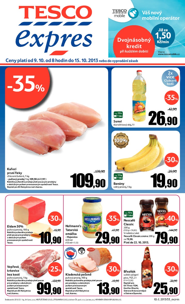 letk Tesco Expres obchody od 9.10.2013 strana 1