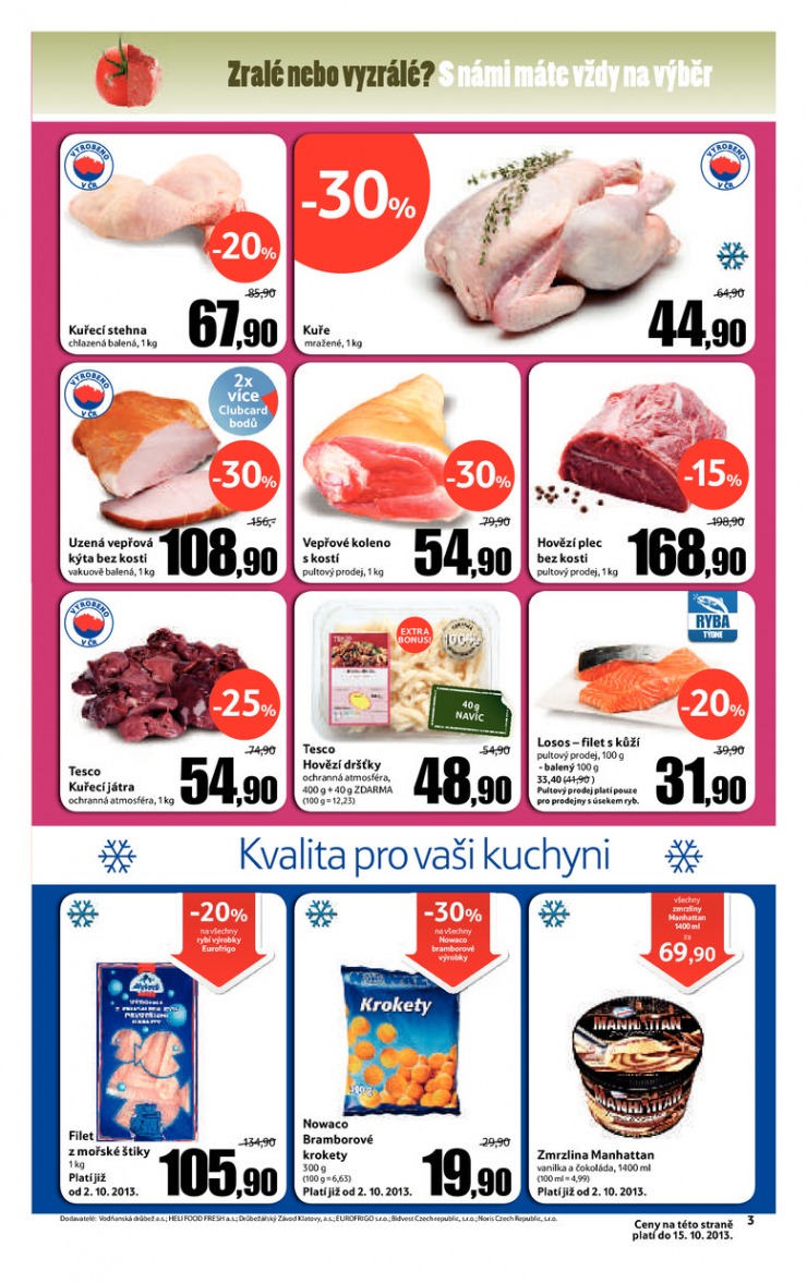 leták Tesco velké hypermarkety od 9.10.2013 strana 1 leták Tesco velké hypermarkety od 9.10.2013 strana 1