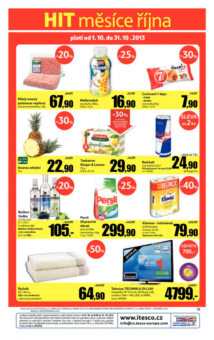 let�k Tesco velk� hypermarkety od 9.10.2013 strana 1