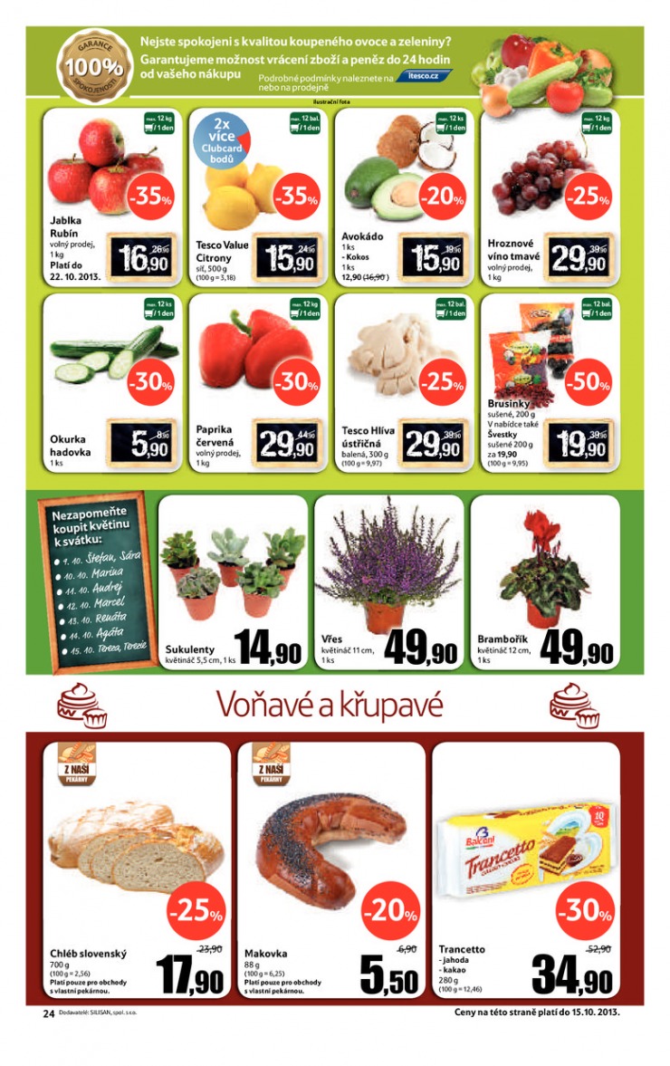 leták Tesco velké hypermarkety od 9.10.2013 strana 1 leták Tesco velké hypermarkety od 9.10.2013 strana 1