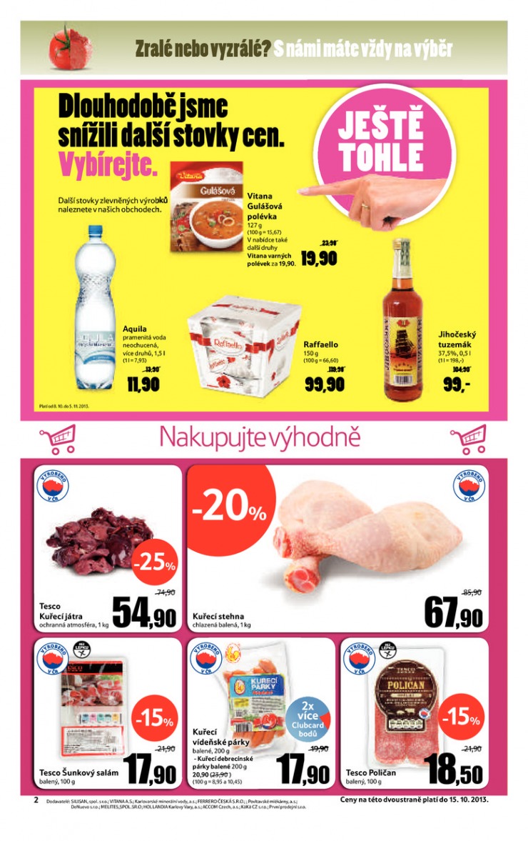 leták Tesco supermarkety od 9.10.2013 strana 1 leták Tesco supermarkety od 9.10.2013 strana 1