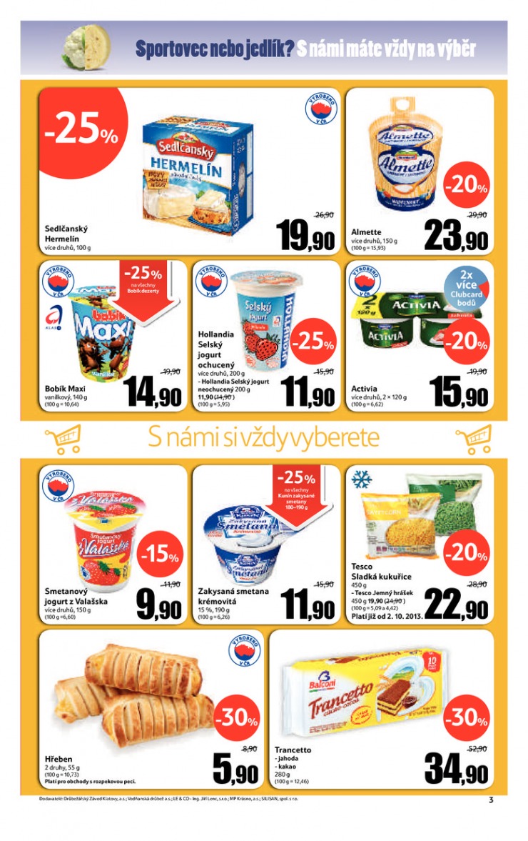 leták Tesco supermarkety od 9.10.2013 strana 1 leták Tesco supermarkety od 9.10.2013 strana 1