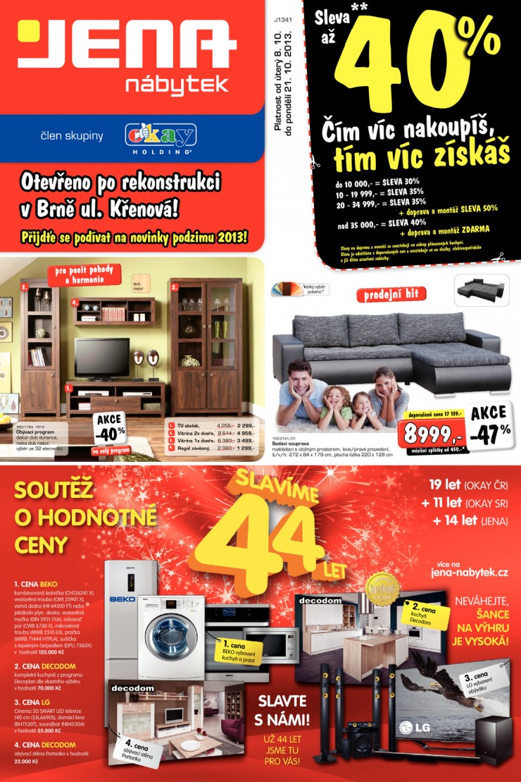 letk Jena nbytek Aktuln letk od 8.10.2013 strana 1