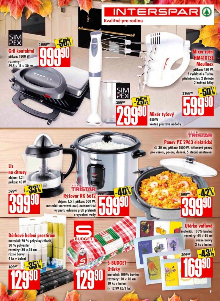 letk Interspar katalog bydlen od 9.10.2013 strana 1