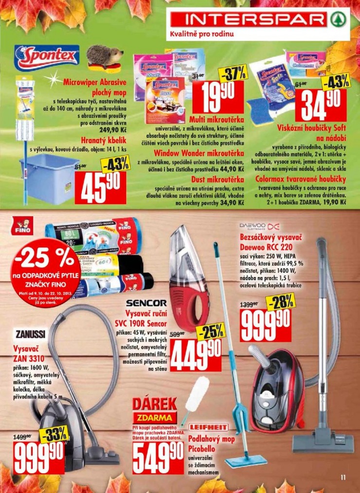 letk Interspar katalog bydlen od 9.10.2013 strana 1