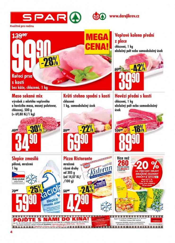 letk Interspar nabdka Spar od 9.10.2013 strana 1