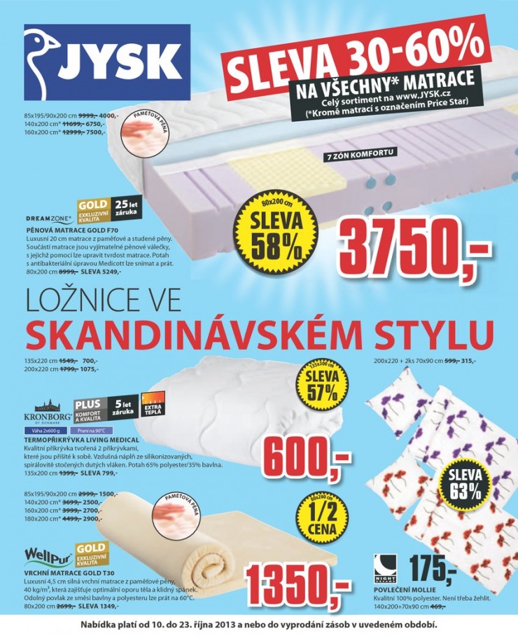 letk Jysk Nabdka tdne od 10.10.2013 strana 1