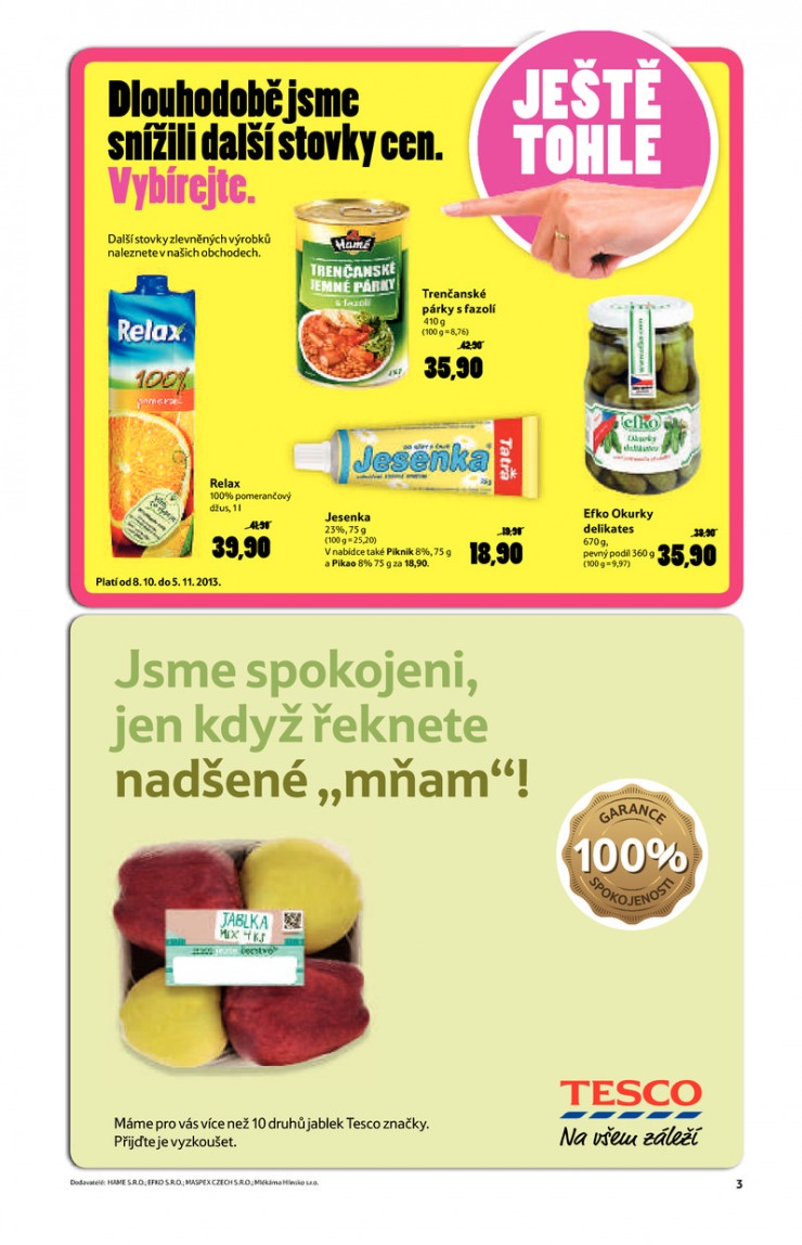 leták Tesco malé hypermarkety od 16.10.2013 strana 1 leták Tesco malé hypermarkety od 16.10.2013 strana 1
