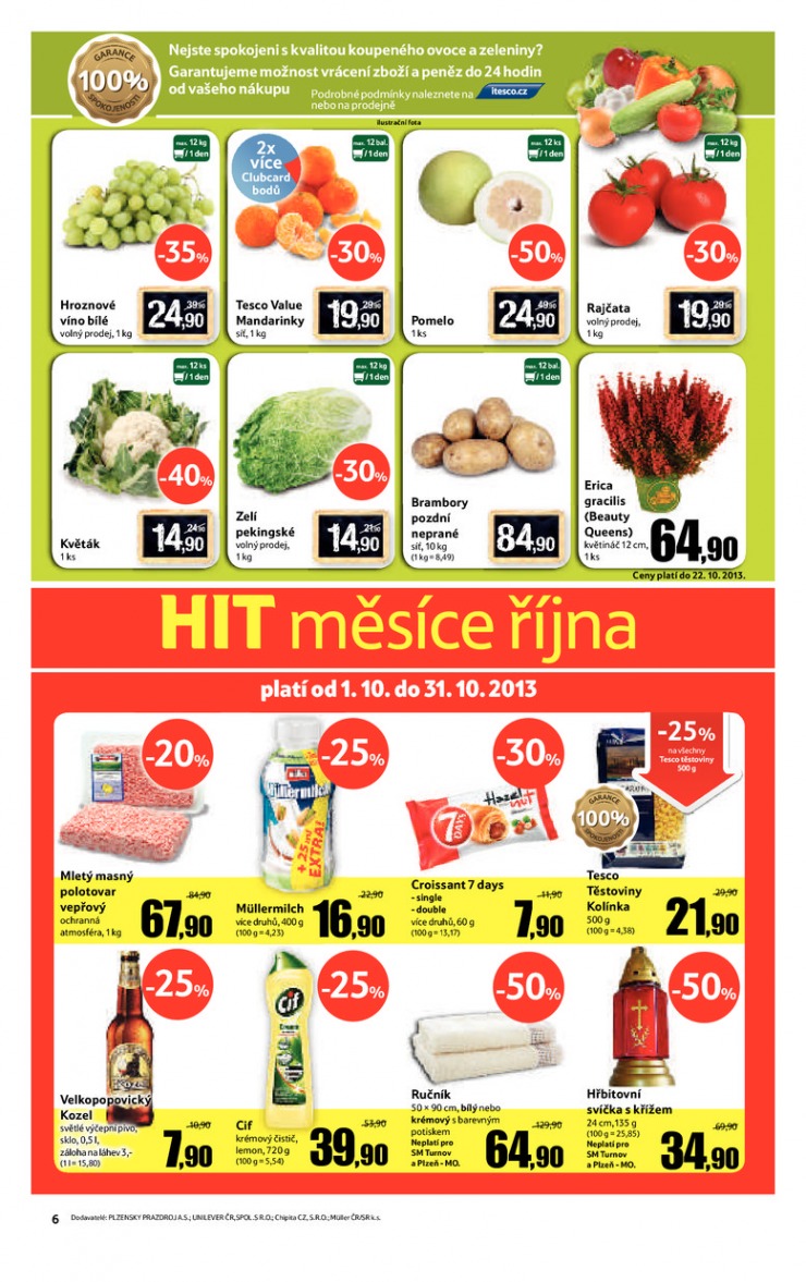leták Tesco supermarkety od 16.10.2013 strana 1 leták Tesco supermarkety od 16.10.2013 strana 1