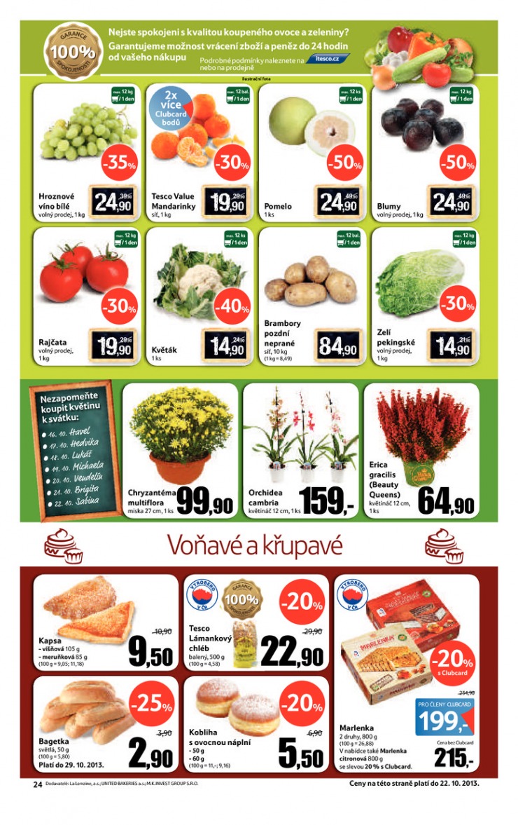 leták Tesco velké hypermarkety od 16.10.2013 strana 1 leták Tesco velké hypermarkety od 16.10.2013 strana 1