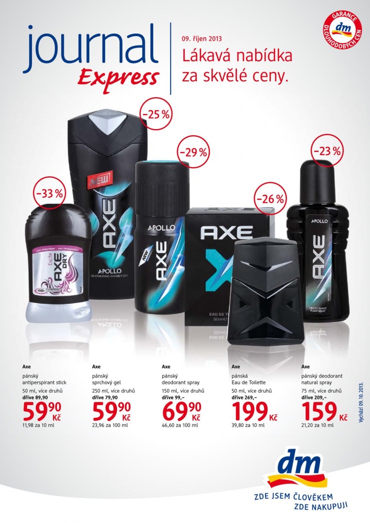 letk DM drogerie Journall Express od 9.10.2013 strana 1
