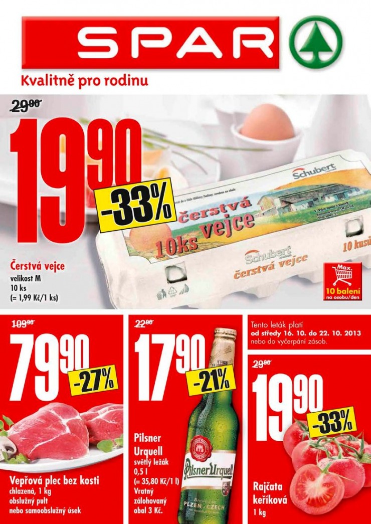 leták Interspar nabídka Spar od 16.10.2013 strana 1 leták Interspar nabídka Spar od 16.10.2013 strana 1