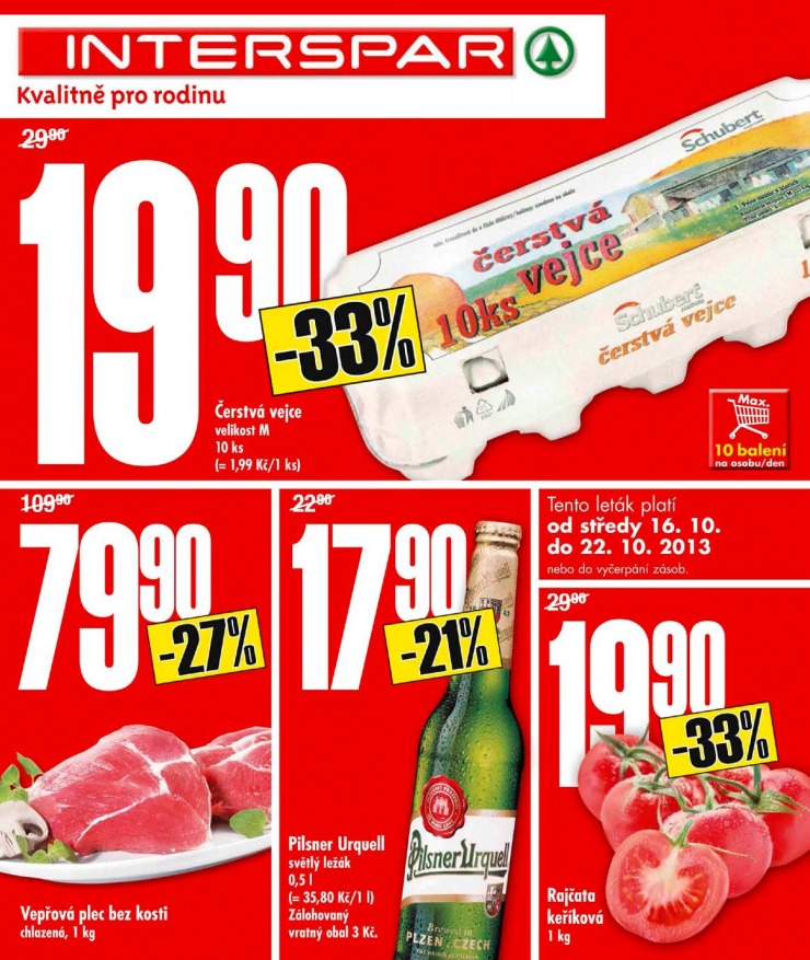 leták Interspar Akční nabídka od 16.10.2013 strana 1 leták Interspar Akční nabídka od 16.10.2013 strana 1