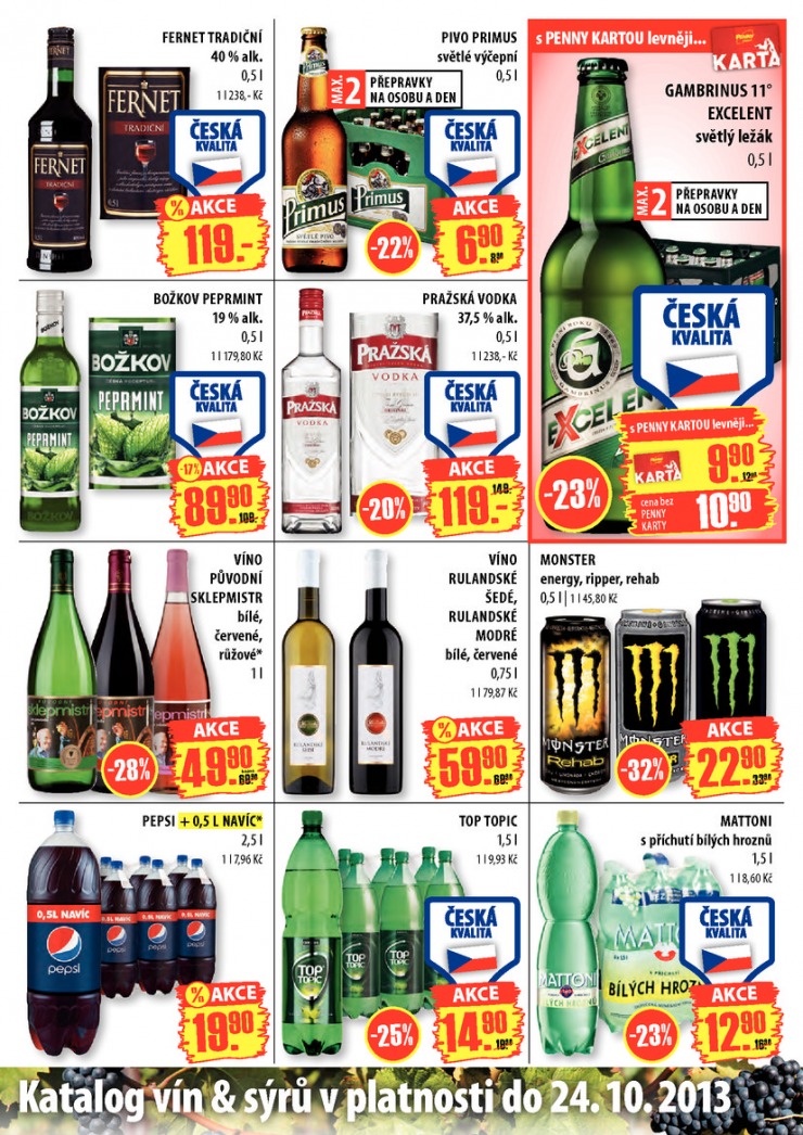 let�k Penny Aktu�ln� nab�dka od 21.10.2013 strana 1