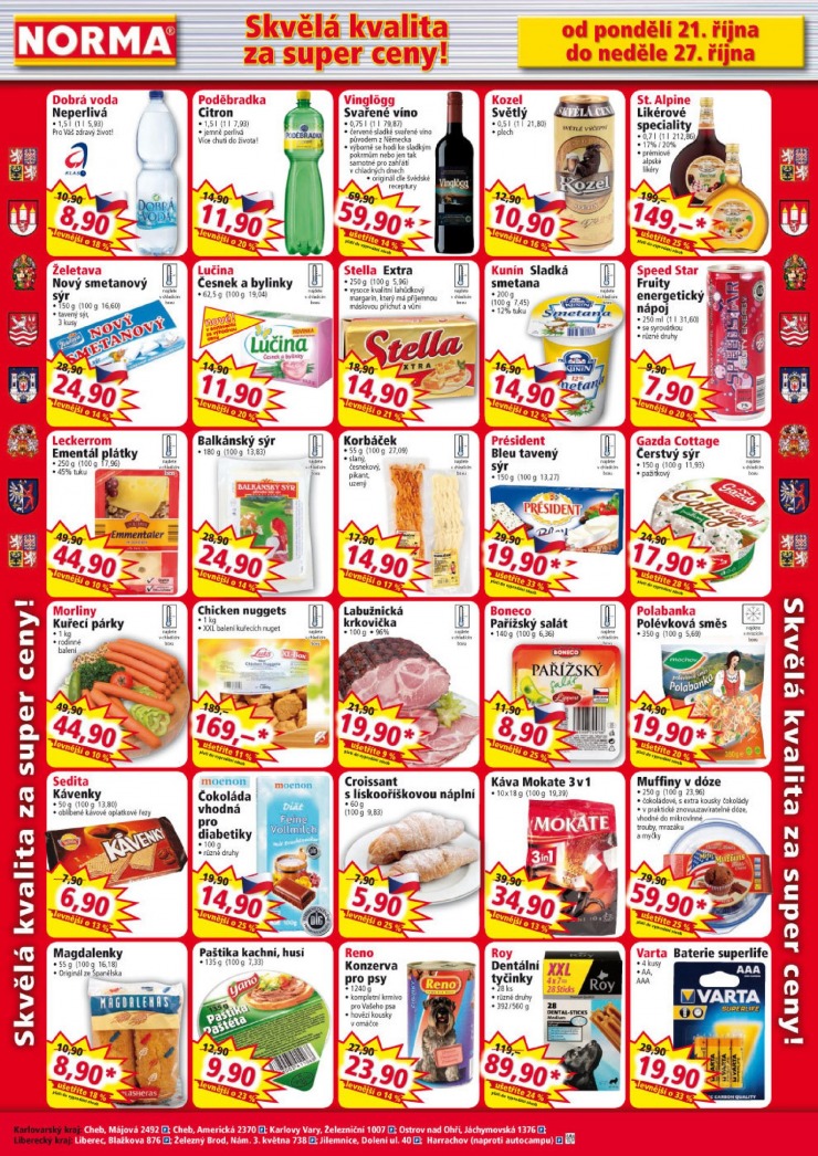 leták Norma Aktuální leták od 21.10.2013 strana 1 leták Norma Aktuální leták od 21.10.2013 strana 1
