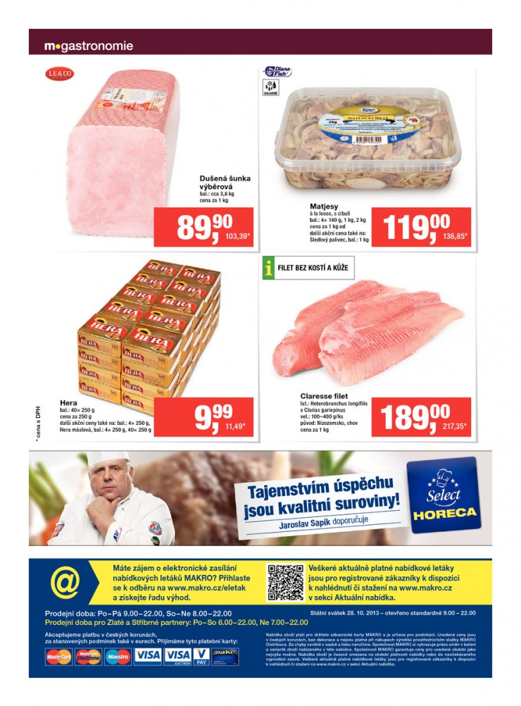 leták Makro Gastronomie čerstvé od 23.10.2013 strana 1 leták Makro Gastronomie čerstvé od 23.10.2013 strana 1