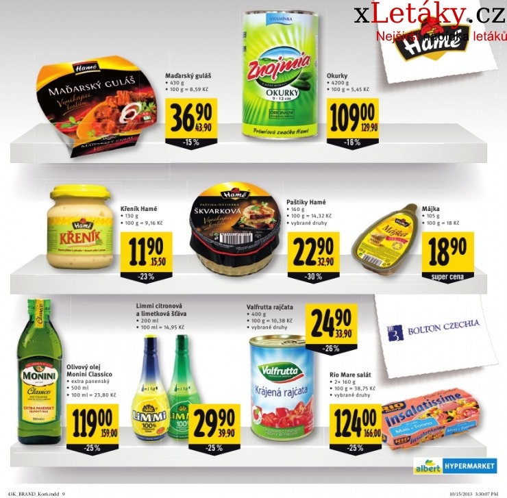 leták Albert Hypermarket - značkové výrobky leták  strana 1 leták Albert Hypermarket - značkové výrobky leták strana 1