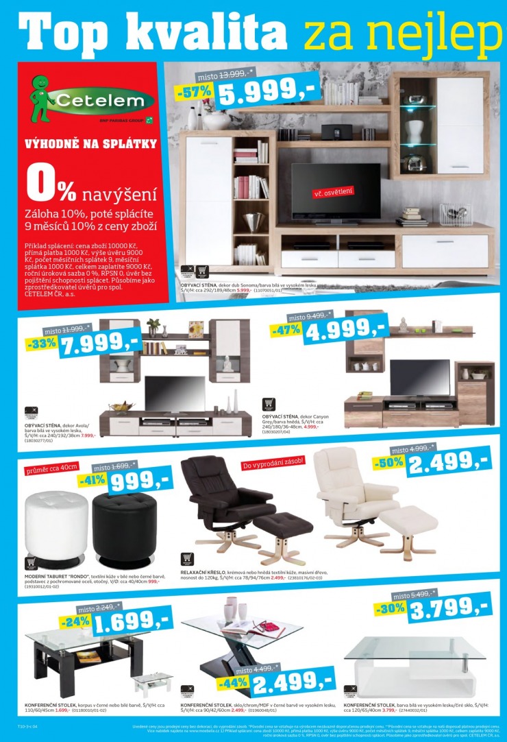 let�k Mobelix Aktu�ln� prospekt od 21.10.2013 strana 1