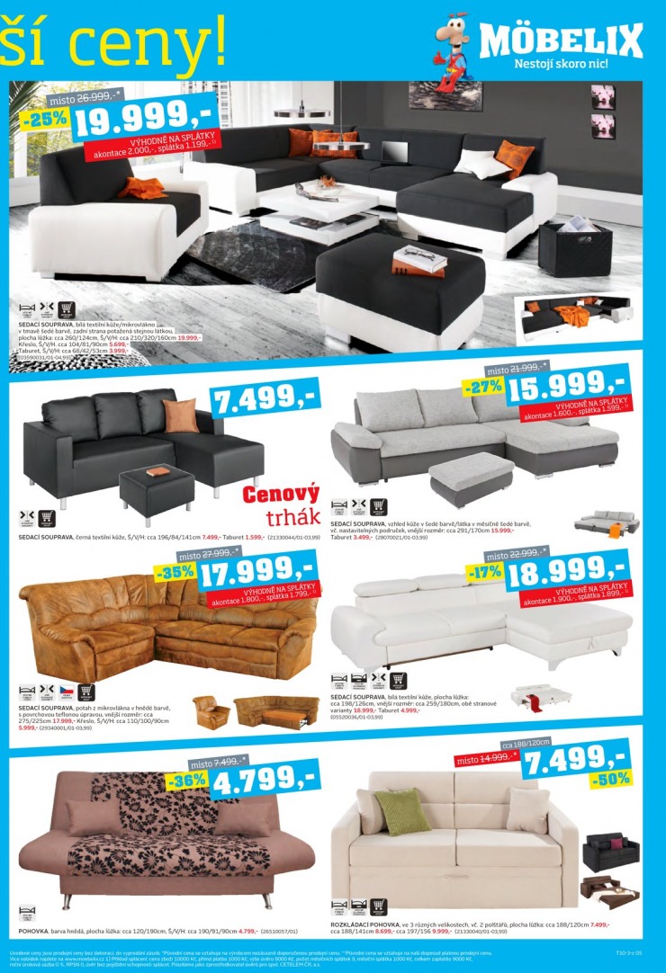 let�k Mobelix Aktu�ln� prospekt od 21.10.2013 strana 1