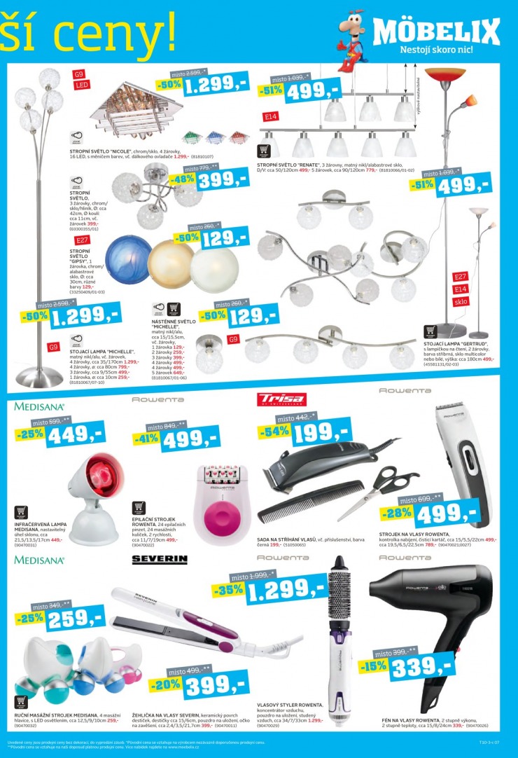 let�k Mobelix Aktu�ln� prospekt od 21.10.2013 strana 1