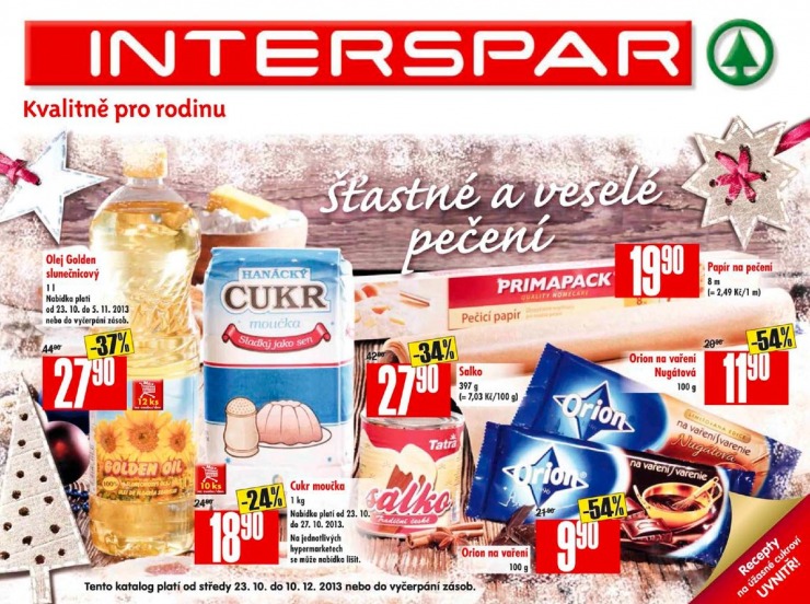leták Interspar Pečení od 23.10.2013 strana 1 leták Interspar Pečení od 23.10.2013 strana 1