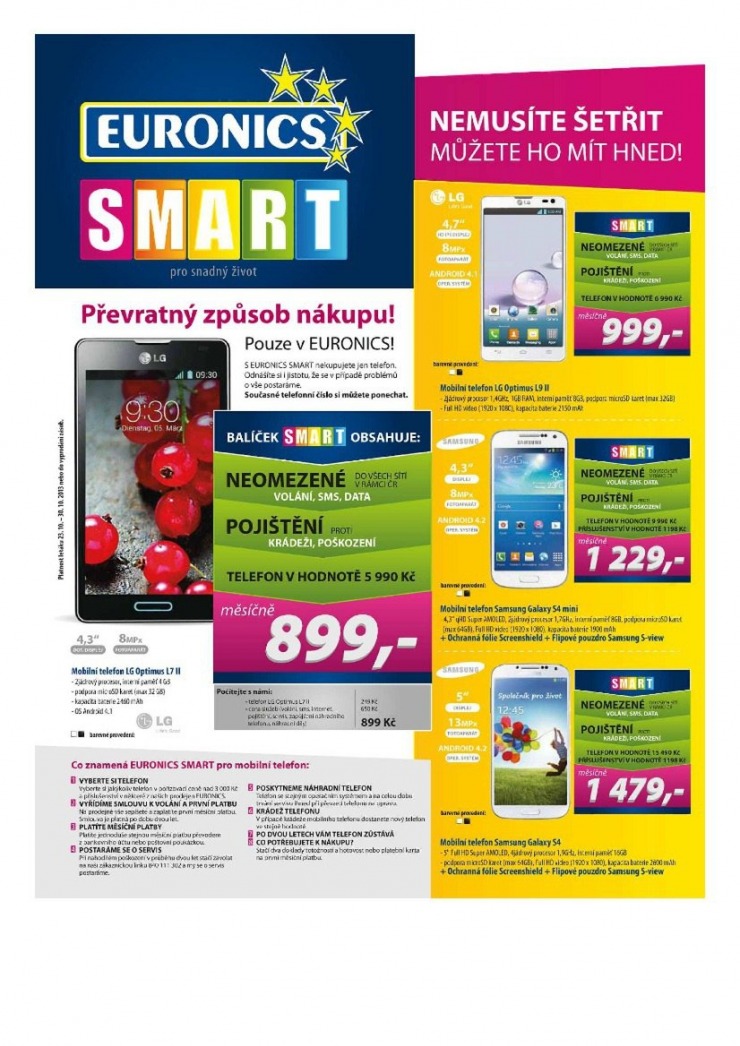 letk Euronics Aktuln letk od 23.10.2013 strana 1