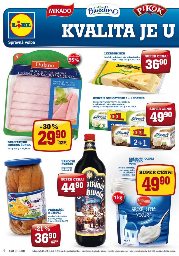 let�k Lidl Ak�n� nab�dka od 28.10.2013 strana 1