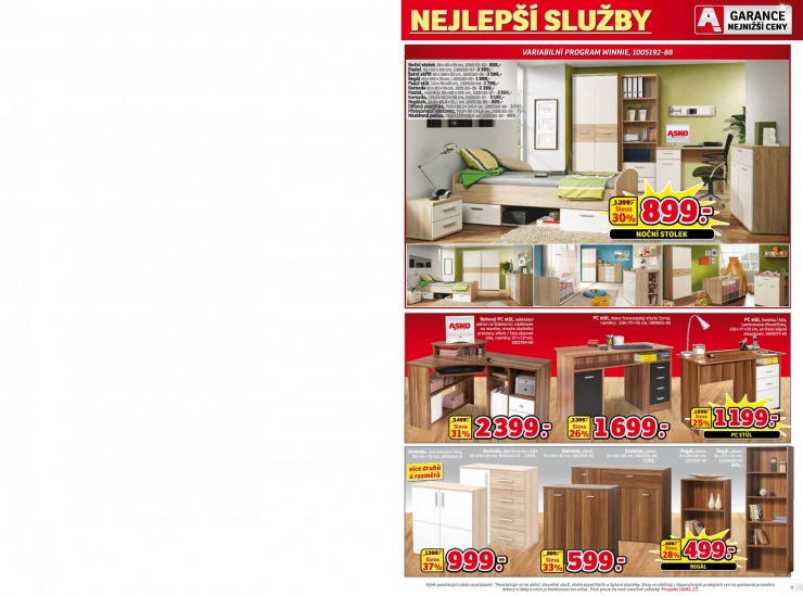 let�k Asko n�bytek pro Chomutov, T�bor, Znojmo od 24.10.2013 strana 1