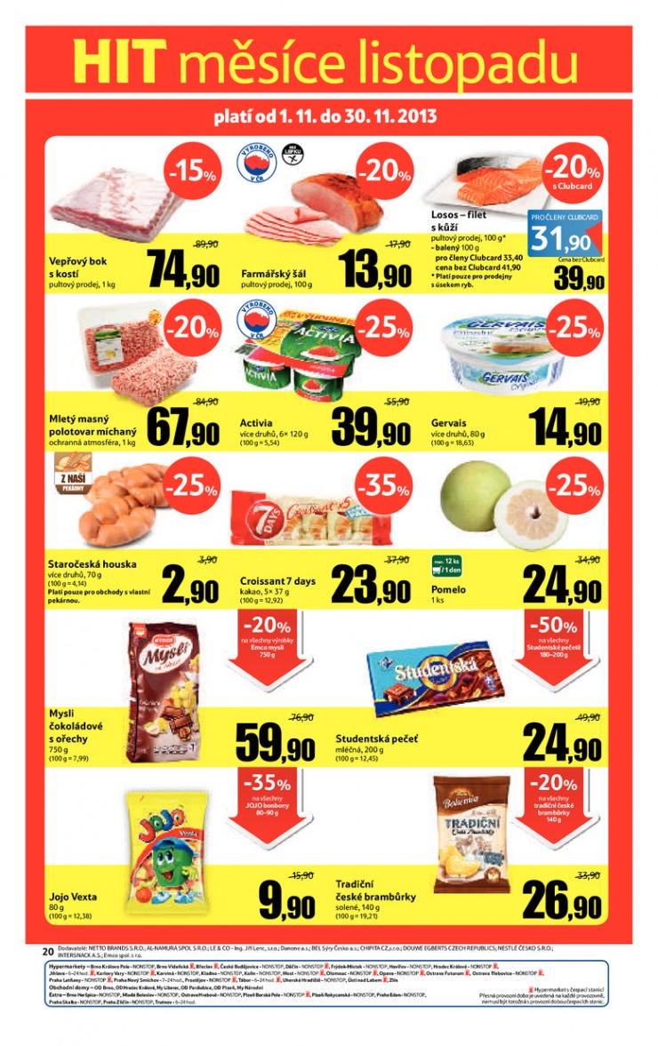 leták Tesco velké hypermarkety od 30.10.2013 strana 1 leták Tesco velké hypermarkety od 30.10.2013 strana 1