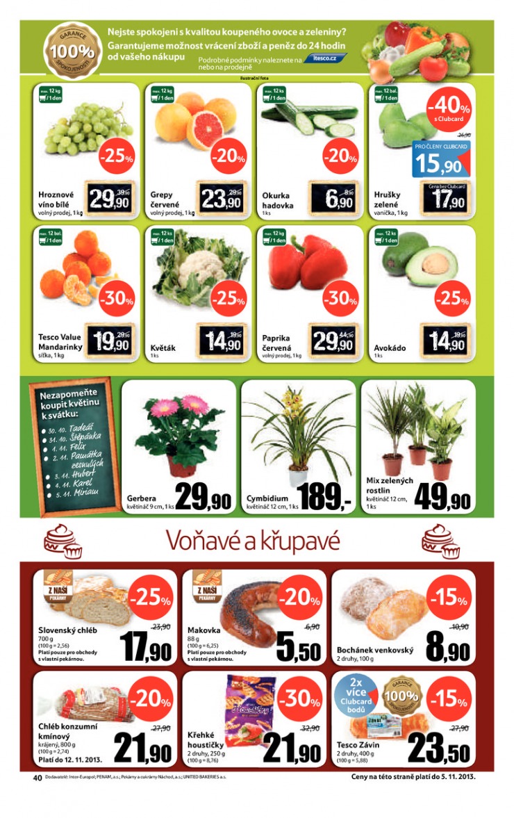 leták Tesco velké hypermarkety od 30.10.2013 strana 1 leták Tesco velké hypermarkety od 30.10.2013 strana 1