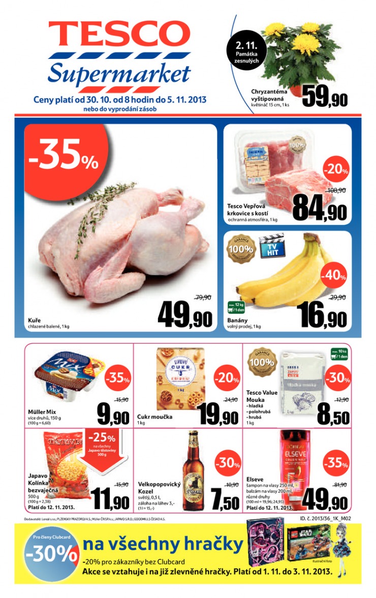 letk Tesco supermarkety od 30.10.2013 strana 1