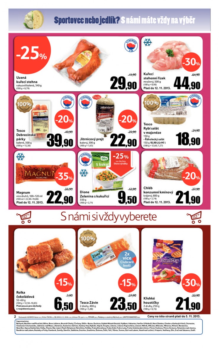 leták Tesco supermarkety od 30.10.2013 strana 1 leták Tesco supermarkety od 30.10.2013 strana 1