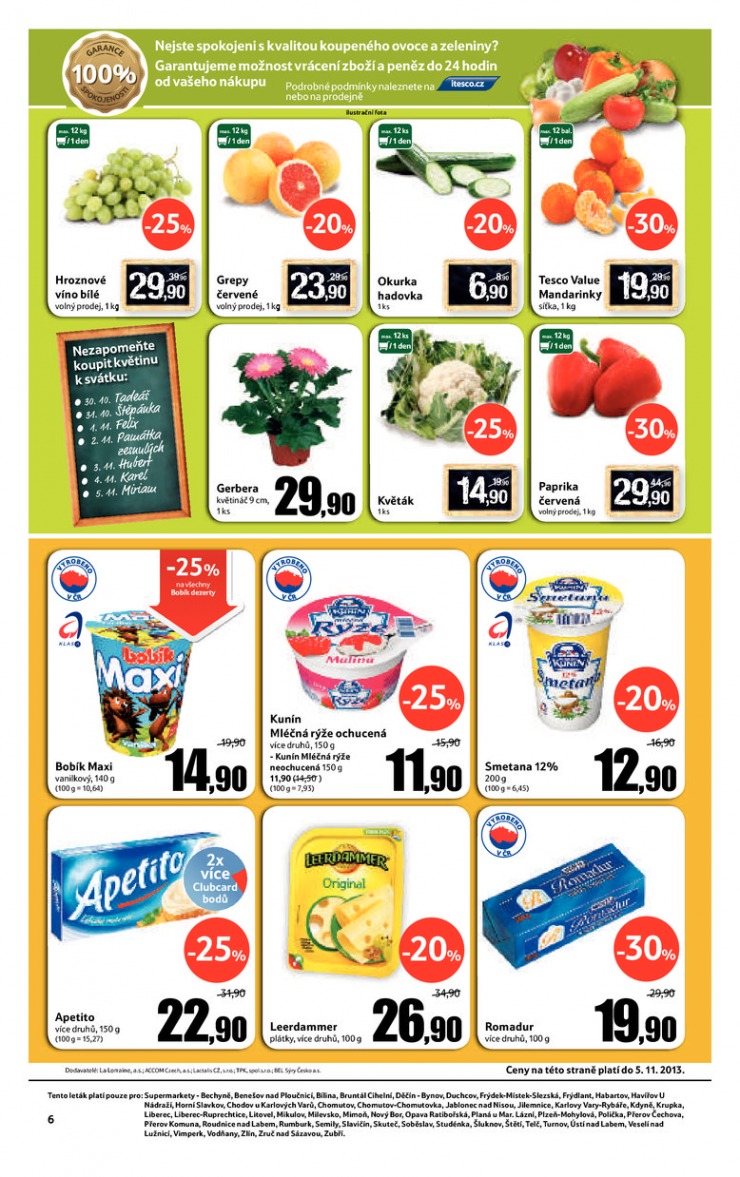 leták Tesco supermarkety od 30.10.2013 strana 1 leták Tesco supermarkety od 30.10.2013 strana 1